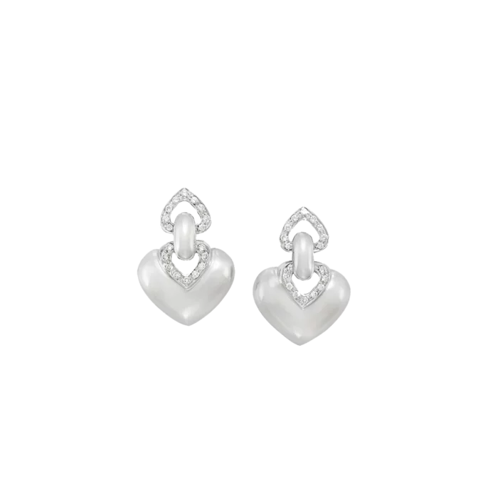Bvlgari - Doppio Cuore earrings: jewellery by Bvlgari | Zegg 